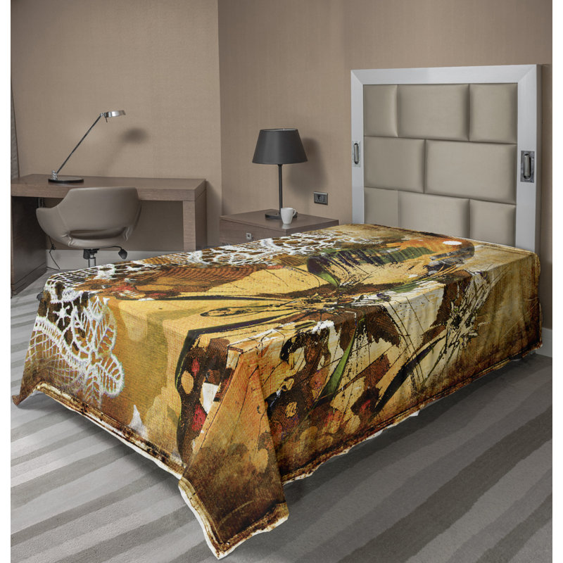 Microfiber No Pattern And Not Solid Color Flat Sheet, Twin XL Flat Sheet