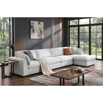 Canapé modulaire avec repose-pieds Aariketh