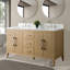 Ensemble de meuble-lavabo double 60 po avec plateau en marbre Chambery-94811323-94811324