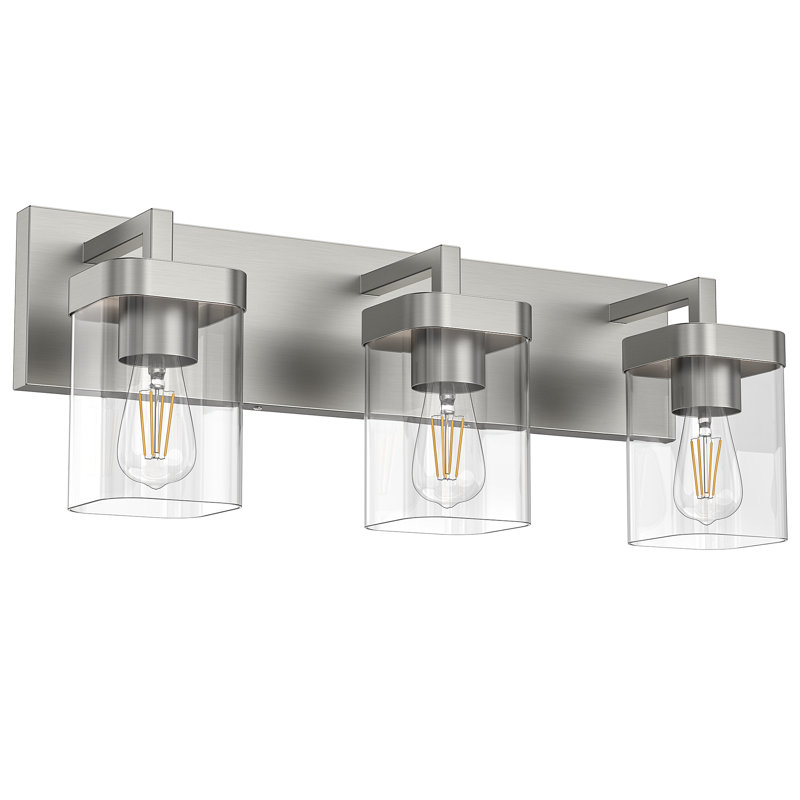 Molinell 3 - Light Dimmable Vanity Light, Brushed Nickel, 3 Lights
