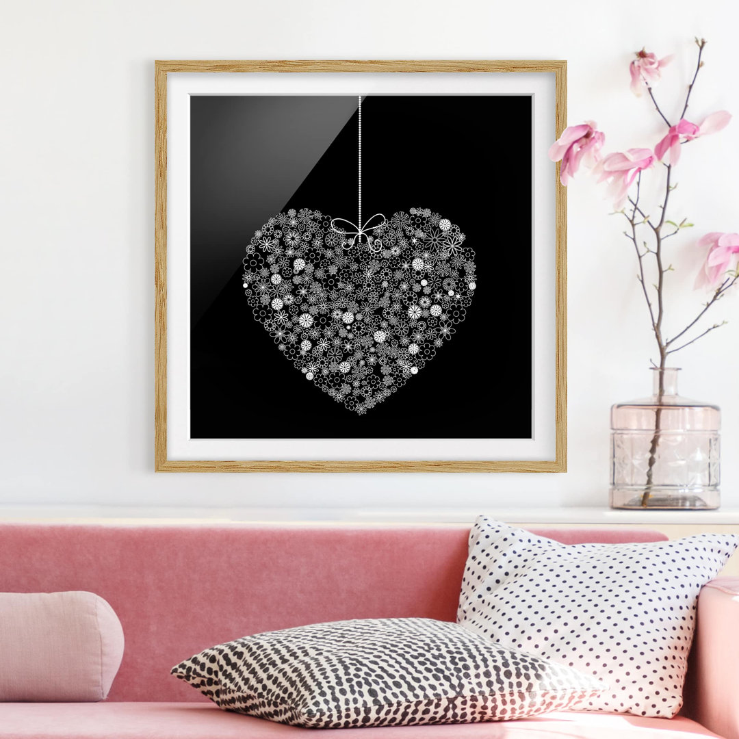 Gerahmtes Wandbild Heart Gift