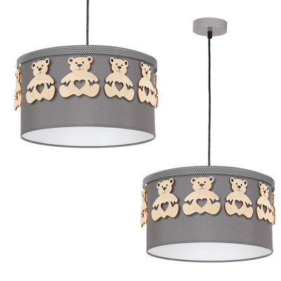 Foosland 1 - Light Grey Drum Pendant