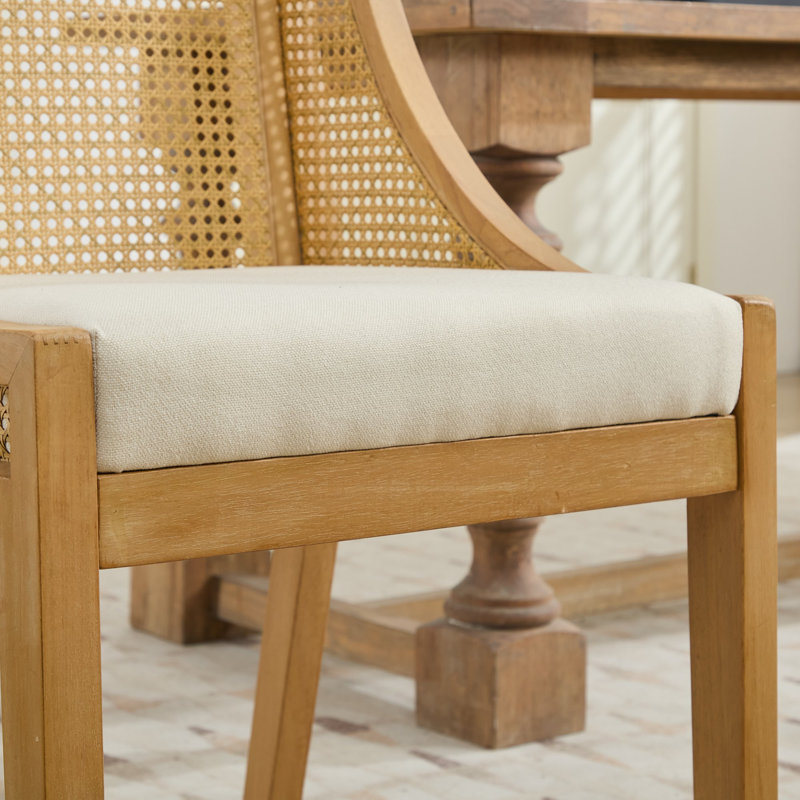 Chaises de salle à manger rembourrées Marwood, Blanc