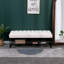 Banc rembourré polyvalent en sherpa avec tablette en métal, idéal pour la chambre à coucher, le salon et le vestibule
