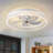 19.7'' 5- Blade Dimmable Led Ceiling Fan With Remote Control And App，Indoor Remote Control Ceiling Fans With Lights-101945178