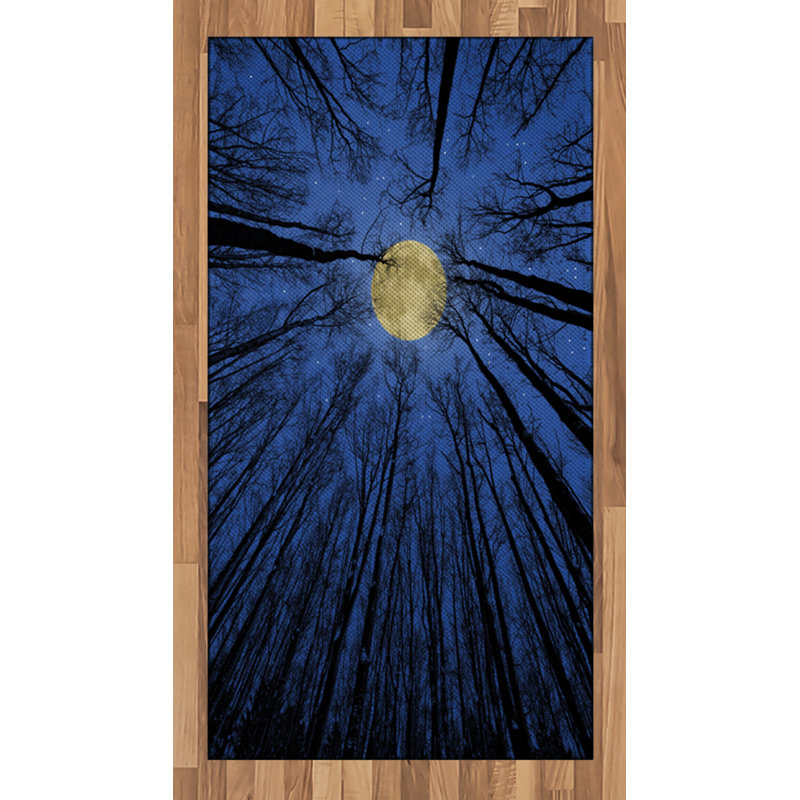 Tapis décoratif à poils longs en polyester à haute densité Landscape, Rectangle 2 pi 7 po x 5 pi