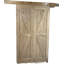 Portes de grange doubles en bois d'aulne avec ensemble de quincaillerie coulissante en bois-102356050