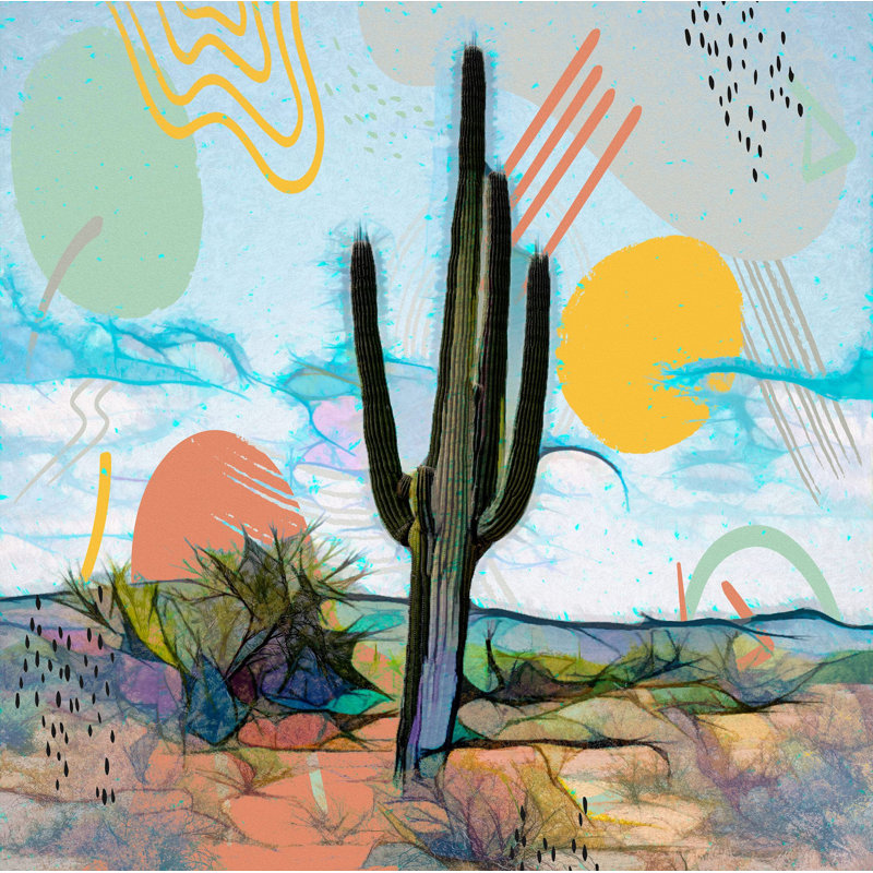 " Saguaro Sunshine ", 48" H x 48" W x 1.5" D
