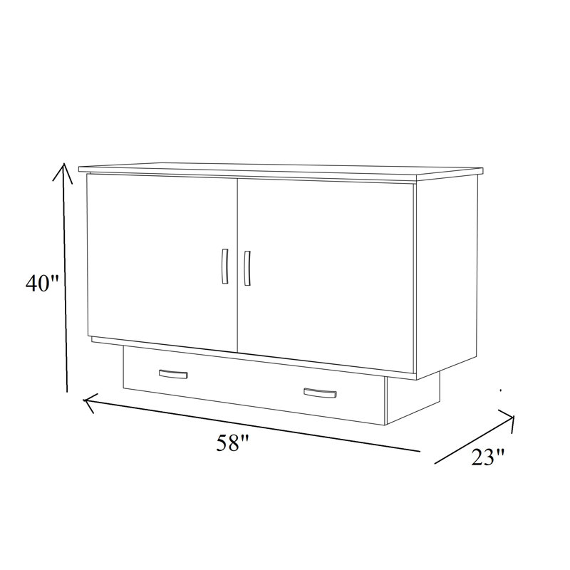 Murphy Storage Bed, Full / Double