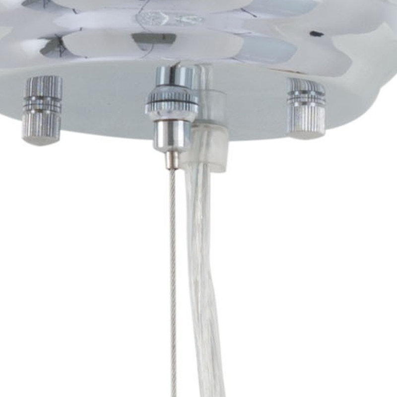 Lustre en chrome et cristal Mod