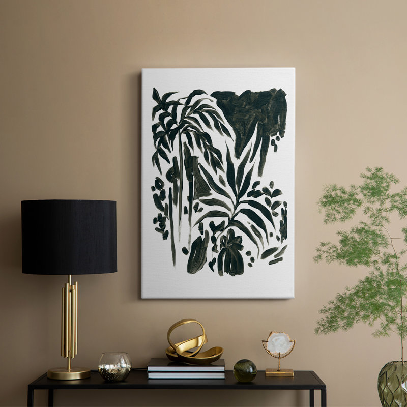 Encre de la jungle II - galerie Cavas sur mesure, H 12 po x l 8 po
