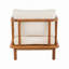 Fauteuil club en acacia avec coussin Canape