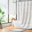 Rideau de douche moderne en polyester hydrofuge, parfait pour les salles de bain
