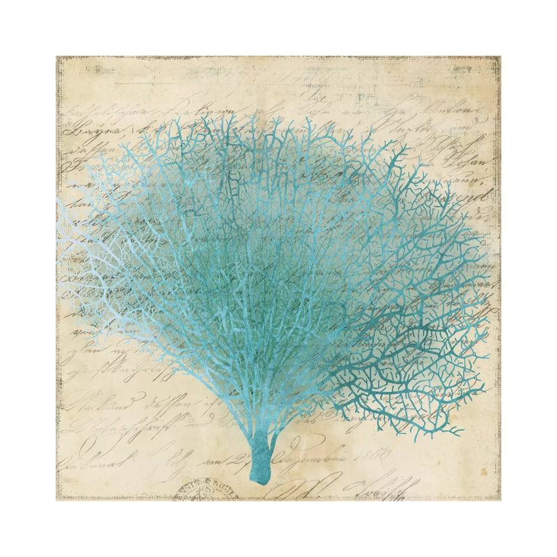 Blue Coral III - Wrapped Canvas Print, 30.48 cm H x 30.48 cm W