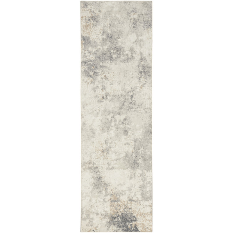 ECH07-IVGRY Area Rug, Runner 2'3" X 7'3"