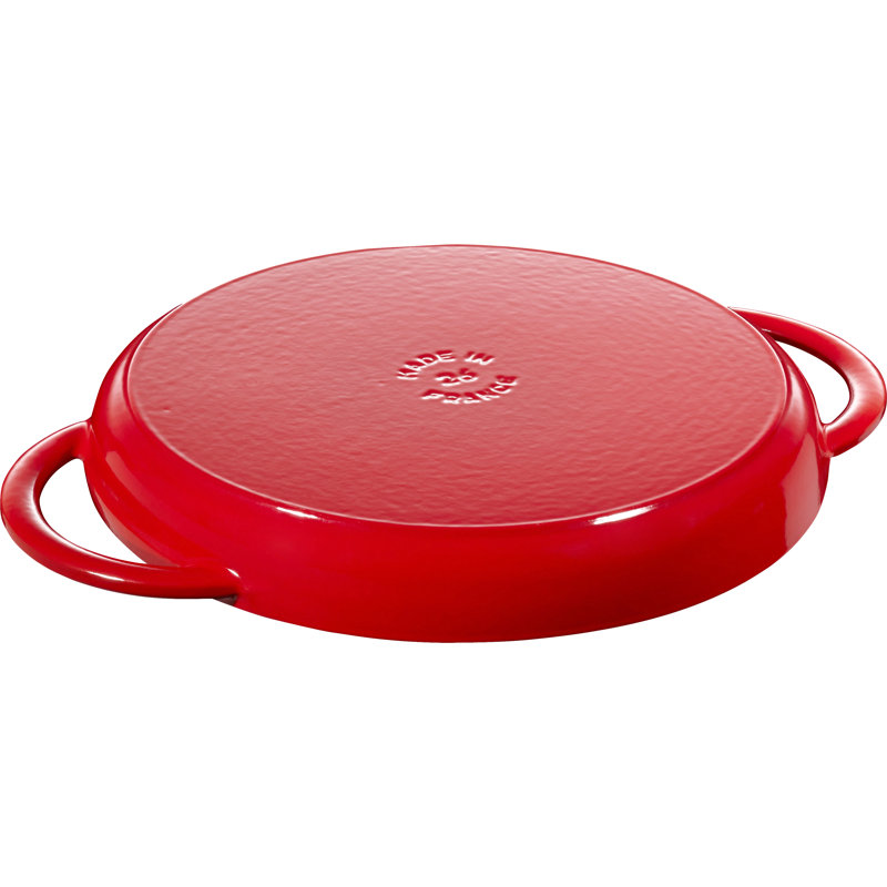 STAUB Cast Iron Pure Grill, Cherry, 26cm