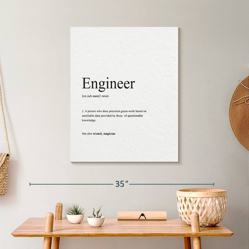 " Engineer Connotation " Print, 25" H x 20" W