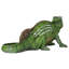 Statue de chameleon voile