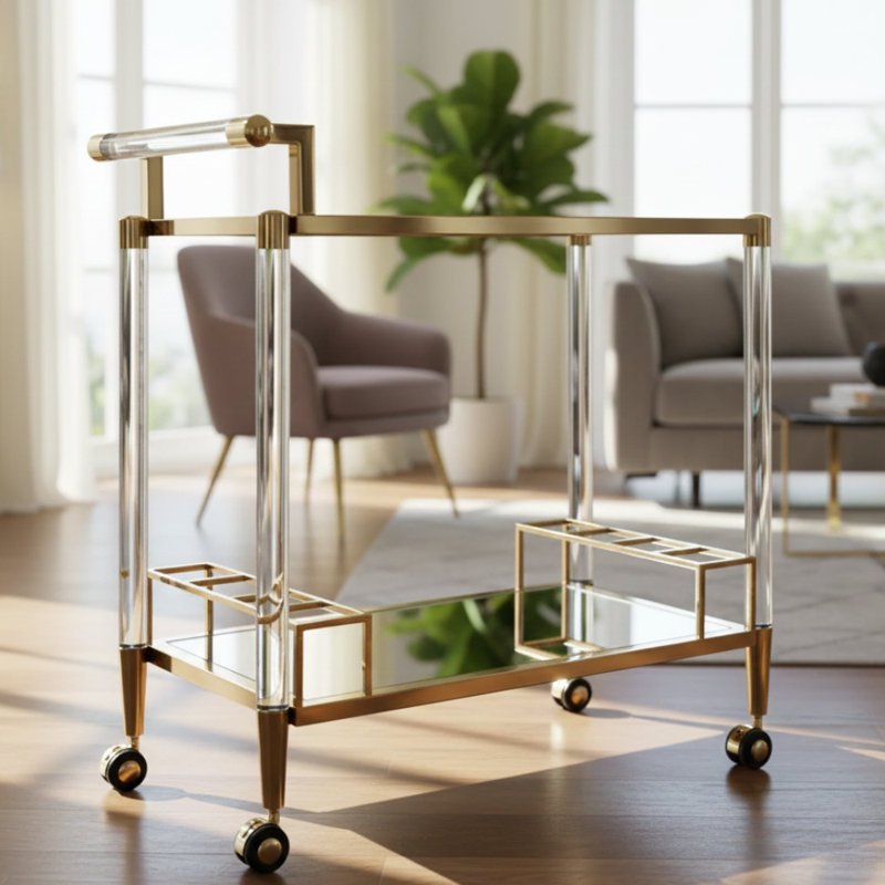 Elmdale Metal Bar Cart