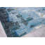 Cosmo Rectangle Abstract Hand-Knotted Area Rug in Blue/Silver/Dark Gray-239291461