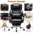 High Back Ergonomic Office Chair With Adjustable Armrest And  Adjustable Lumbar Support-95011373