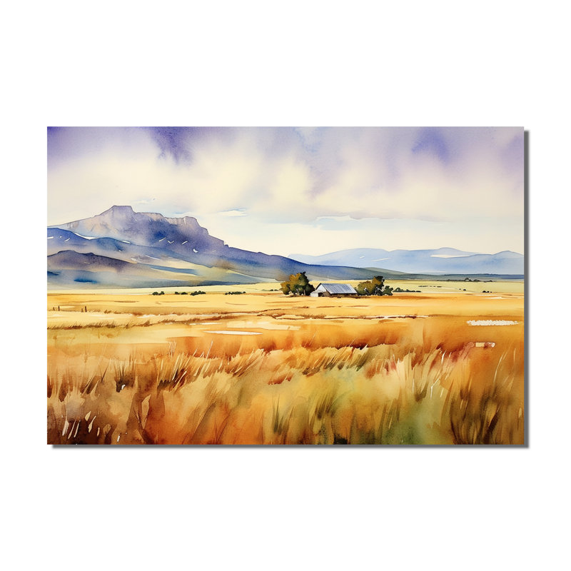 Wyoming, prairies jaunes - art mural Wyoming
