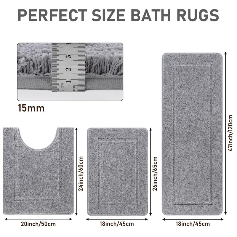 Canelle Non-Slip Bath Rug