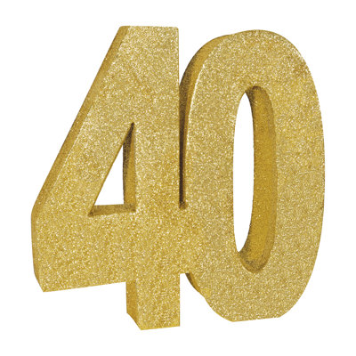 Centre de table 3-D scintillant "40"