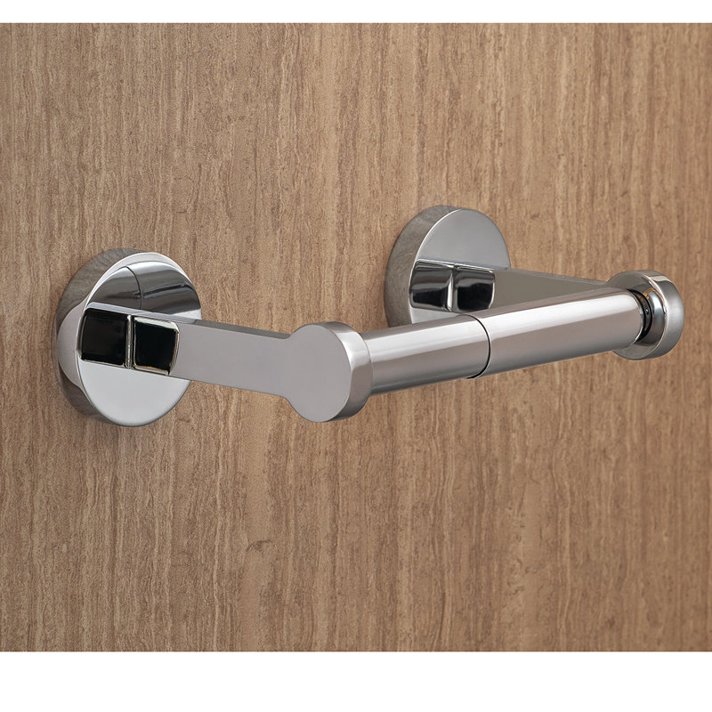 Porte-papier hygiénique à fixation murale Vector, Chrome poli