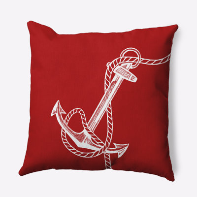 Nautical Nights Anchor & Rope Square Pillow Cover & Insert