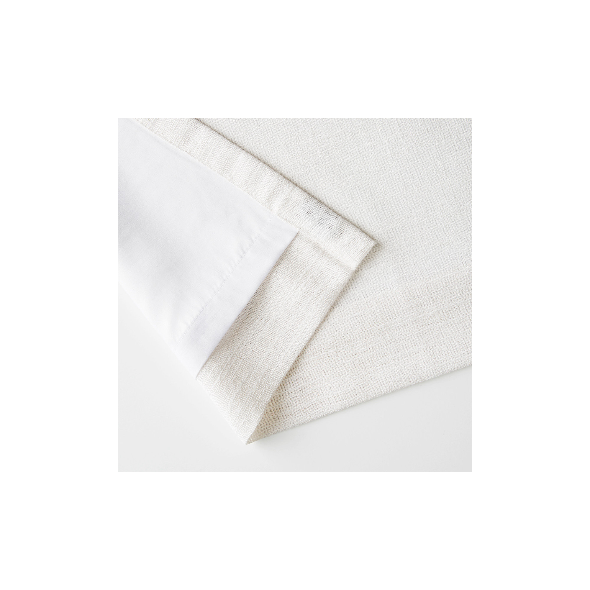 Tecoma Room Darkening Curtain, 50" W x 108" L, White