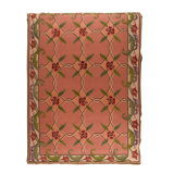 Wool Floral Area Rug in Red