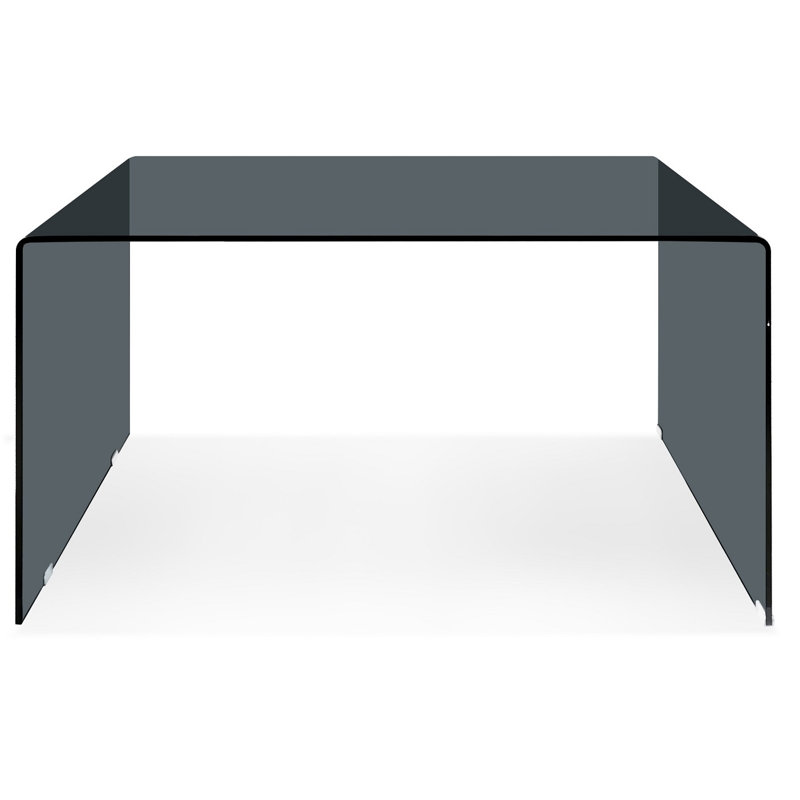 Bureau d'écriture en verre gris 50 "