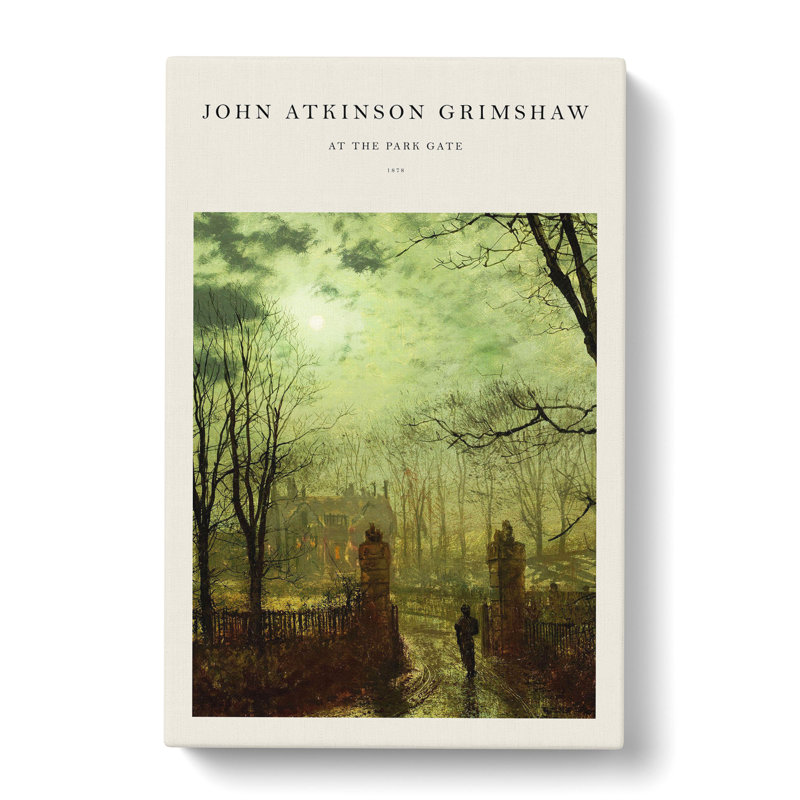 At The Park Gate by John Atkinson Grimshaw - Wrapped Canvas Painting, 50cm H x 35cm W x 3cm D