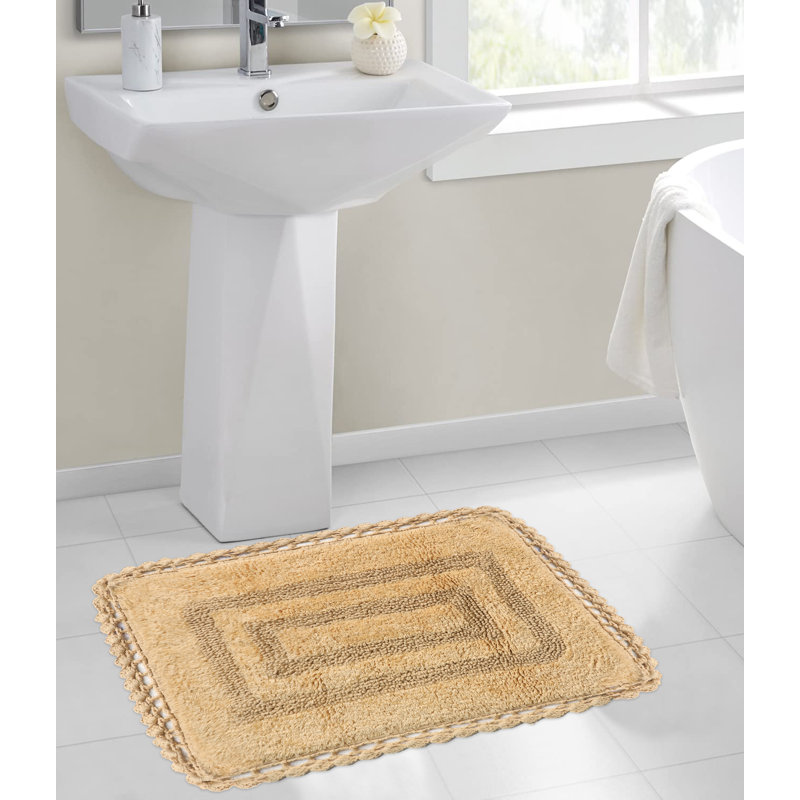 Tapis pour salle de bain Akife, Beige