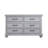 60" Wide Coastal Dresser in a Gray Finish with Turned Legs