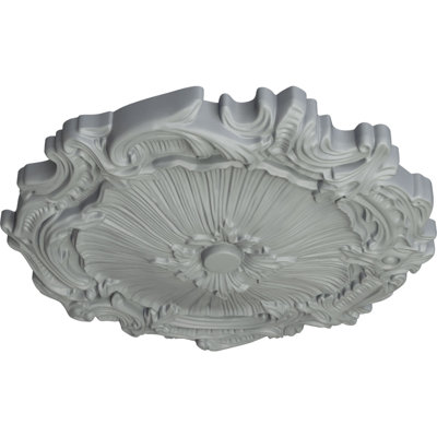 Endurathane Luton Ceiling Medallion, 15 3/4"OD x 5/8"P (Fits Canopies up to 1 1/8"), Hand-Painted Spartan Stone Finish