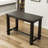 Telsha 6 - Person Solid Wood Top Four Leg Dining Set-1457426804