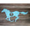 Décoration murale de forme simple lettre cheval rustique