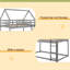Lit simple superposé simple au-dessus de simple, lit maison avec échelle-1781083077