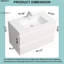 Meuble-lavabo mural de 91 cm (36 po) en panneaux de particules mélaminés blancs avec dessus en résine blanche et carbonate de calcium, deux tiroirs coulissants en forme de U à fermeture amortie, préassemblé.-830637805-1010895197