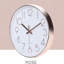 Horloge murale silencieuse à pile Jomparis de 12 pouces, horloge murale à quartz rose de qualité pour l'école à la maison