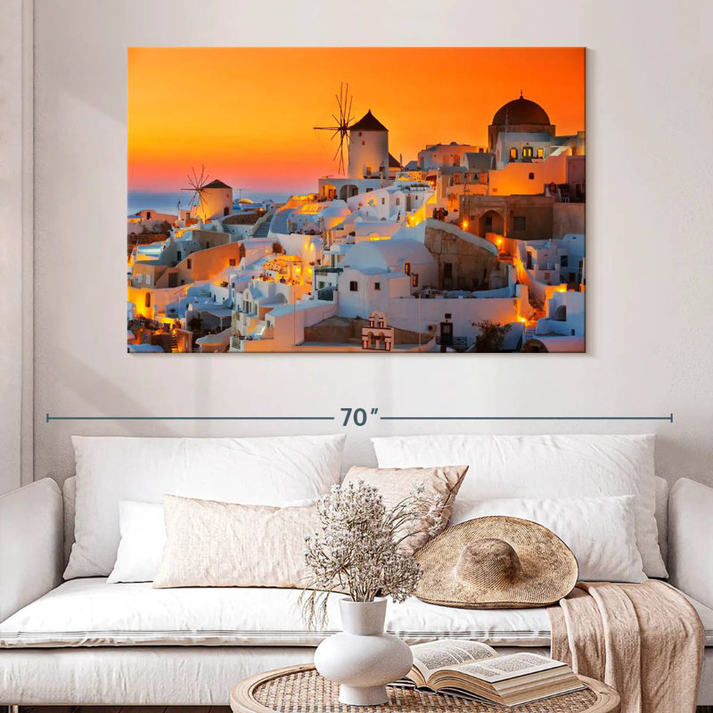 Sebbie Oia Sunset, 34" H x 51" W