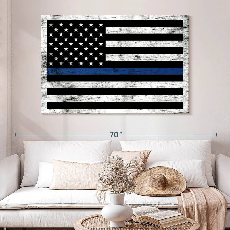 Lelar Police Support Flag, 34" H x 51" W