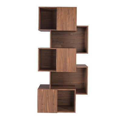 85cm H x 40cm W Solid Wood Etagere Bookcase