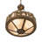 3 - Light Antique Copper Bowl Pendant