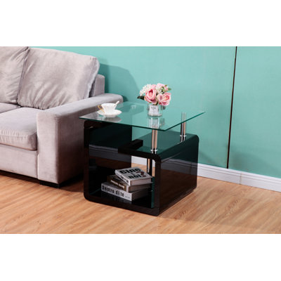Table de bout en verre Cessily