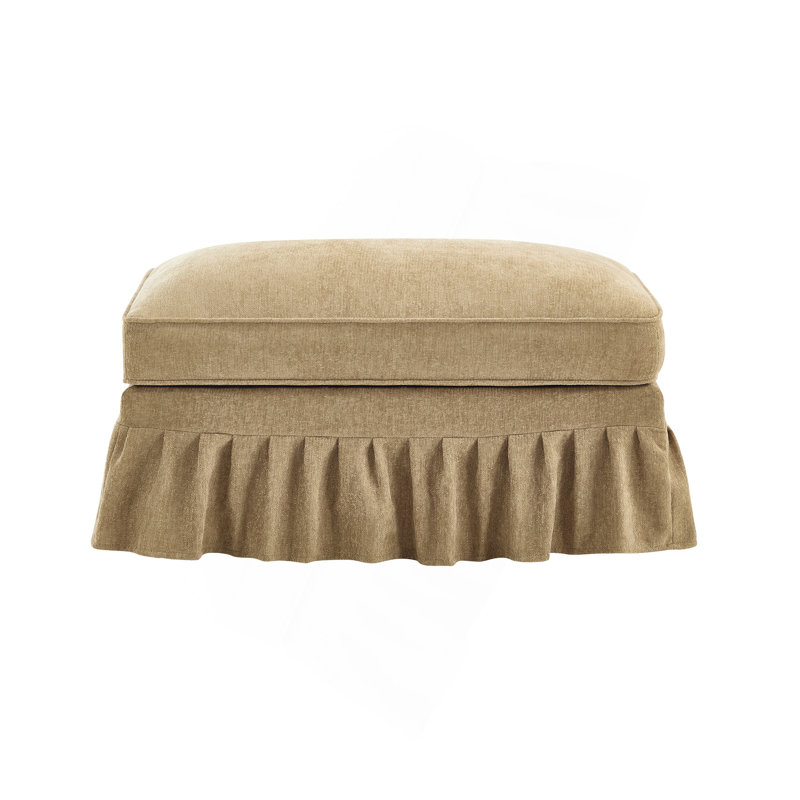 Repose-pieds en chenille (un seul repose-pieds), Café clair