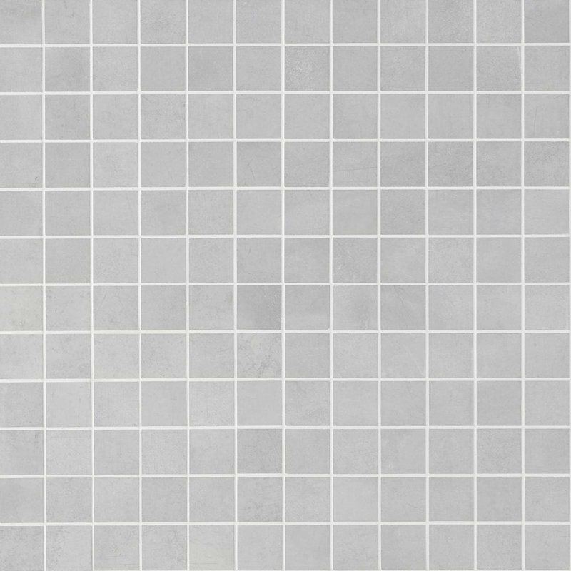 Bond 2x2 Matte Porcelain Mosaic Tile, Nimbus Silver