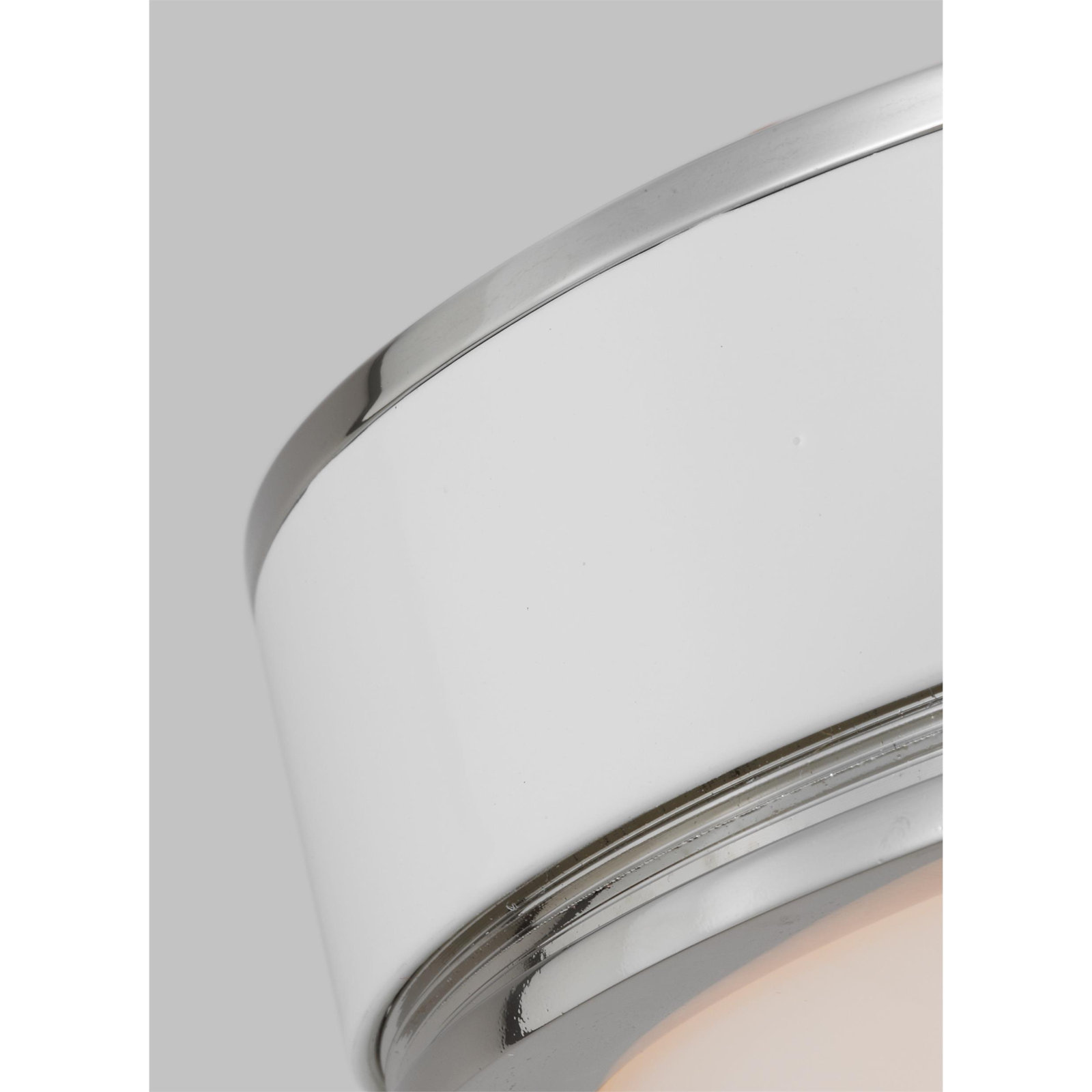 Tegan Single Light LED Flush Mount, Polished Nickel